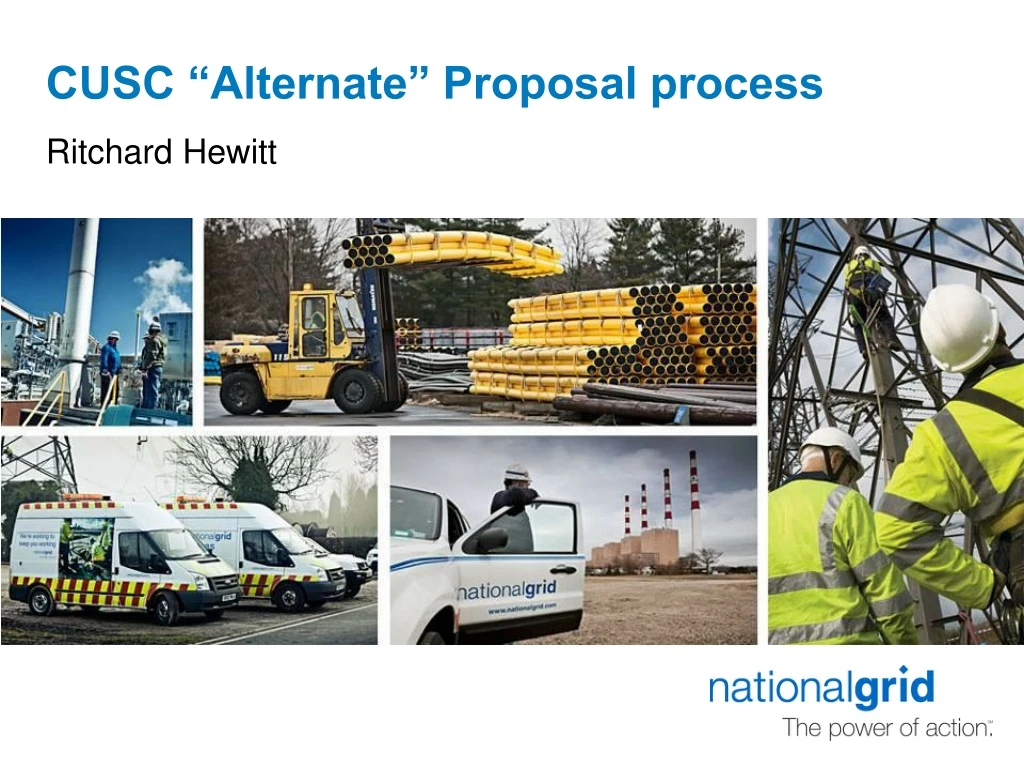 cusc alternate proposal process