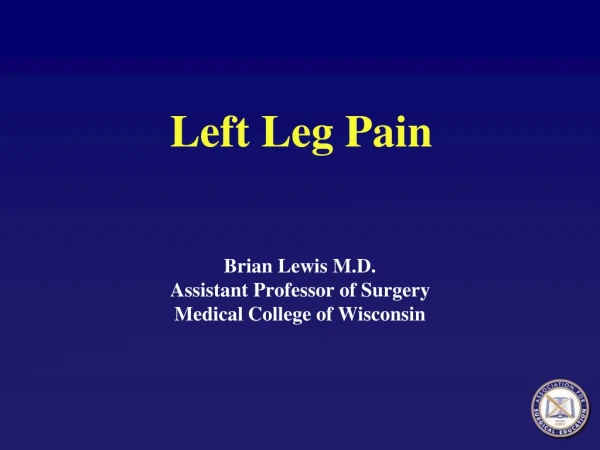 Left Leg Pain