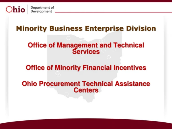 Minority Business Enterprise Division