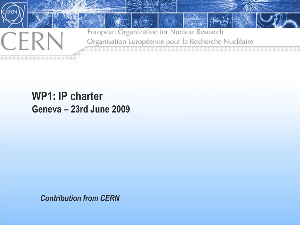 wp1 ip charter geneva 23rd june 2009