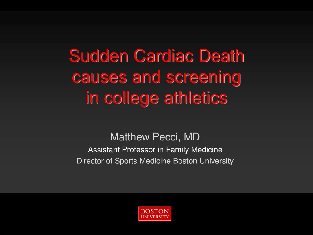 sudden cardiac death causes and screening