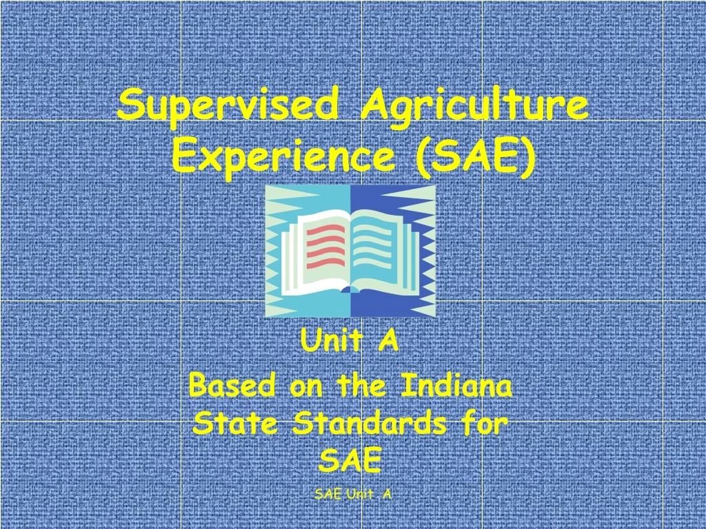 supervised agriculture experience sae