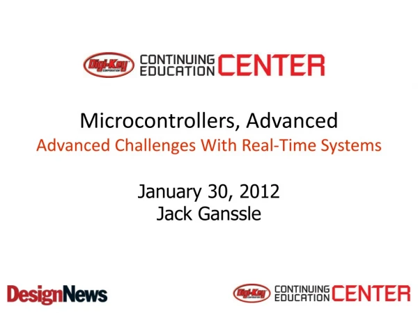 Microcontrollers, Advanced  Advanced Challenges With Real-Time Systems