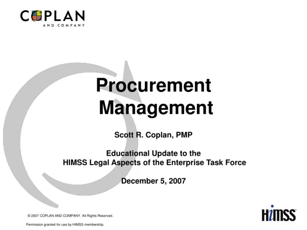 Procurement  Management