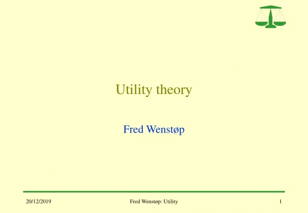 Utility theory