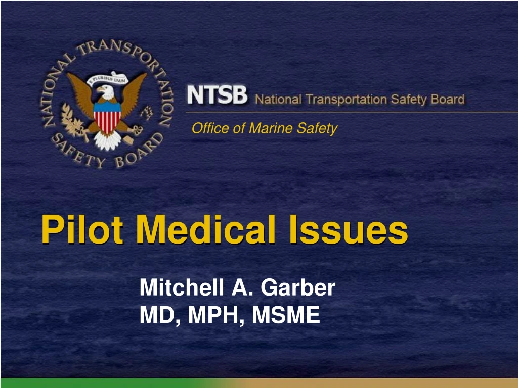 pilot medical issues