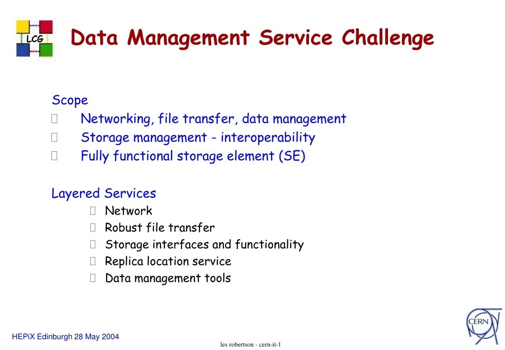 data management service challenge
