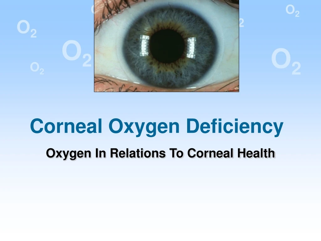 corneal oxygen deficiency