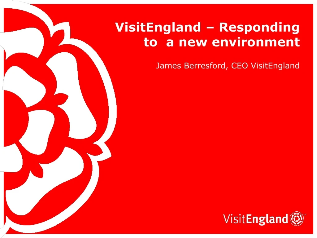 visitengland responding to a new environment