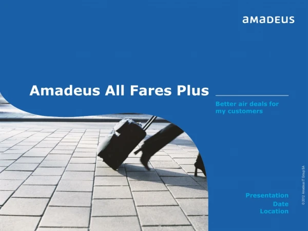 Amadeus All Fares Plus