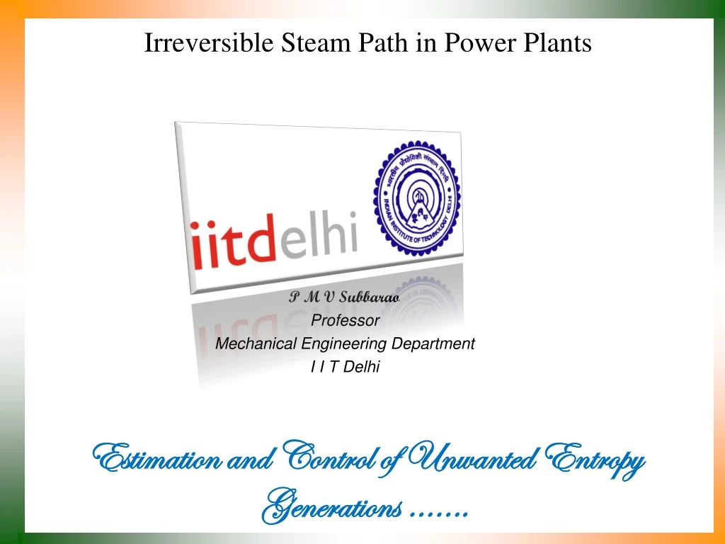 irreversible steam path in power plants