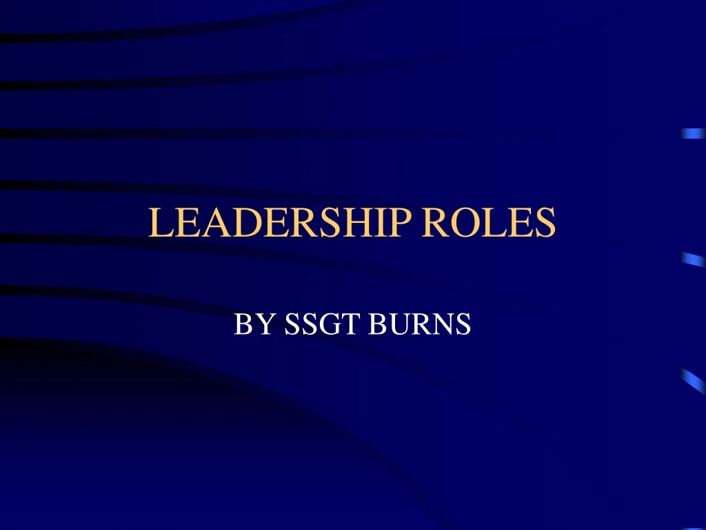 leadership roles