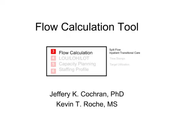 Flow Calculation Tool