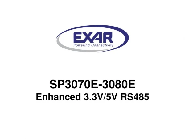 SP3070E-3080E Enhanced 3.3V/5V RS485