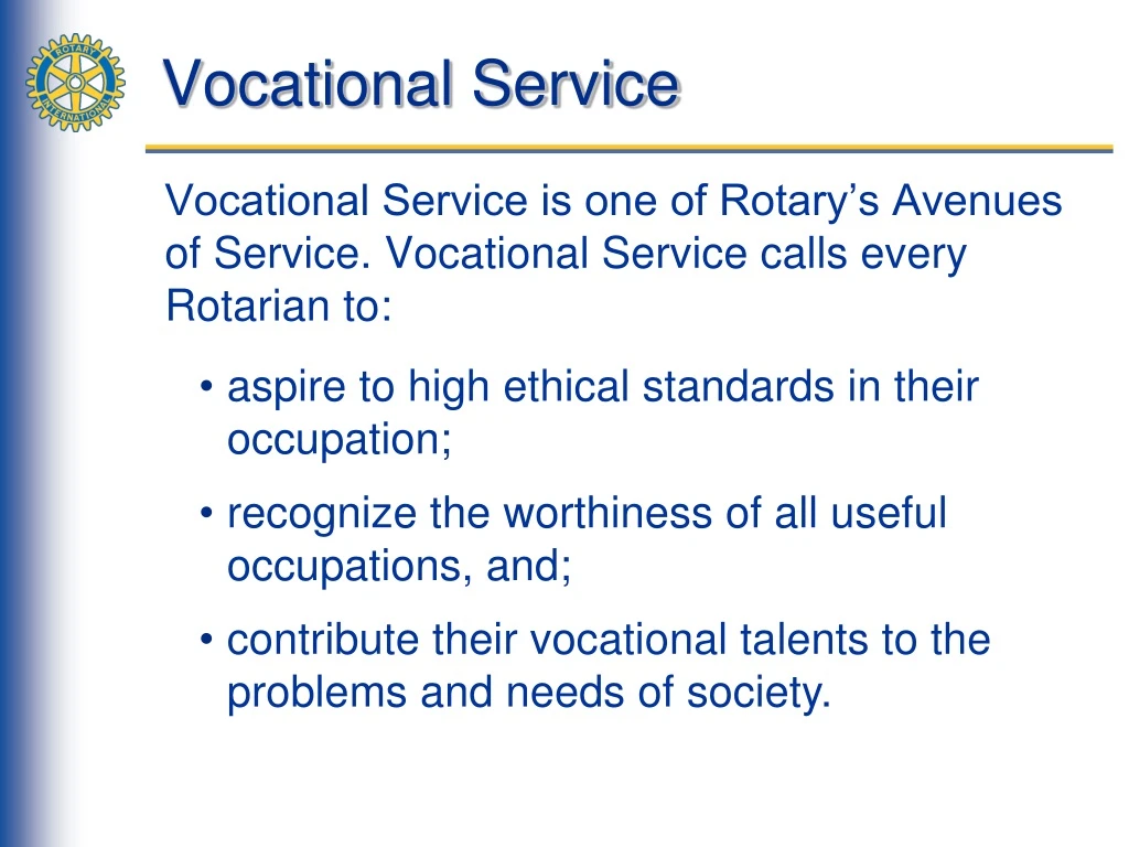 vocational service