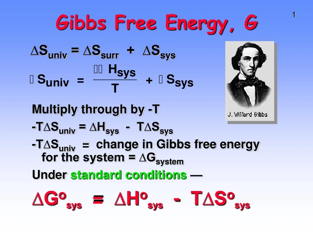 gibbs free energy g