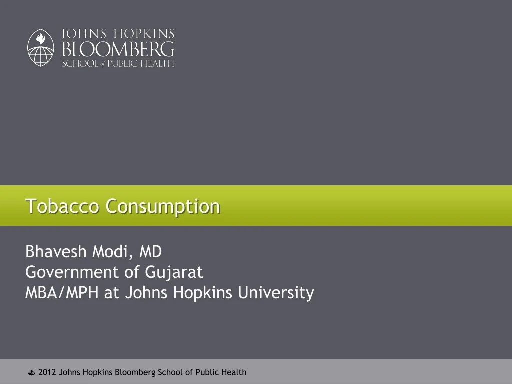 tobacco consumption