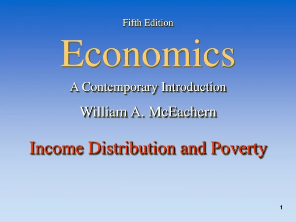 Fifth Edition Economics A Contemporary Introduction William A. McEachern