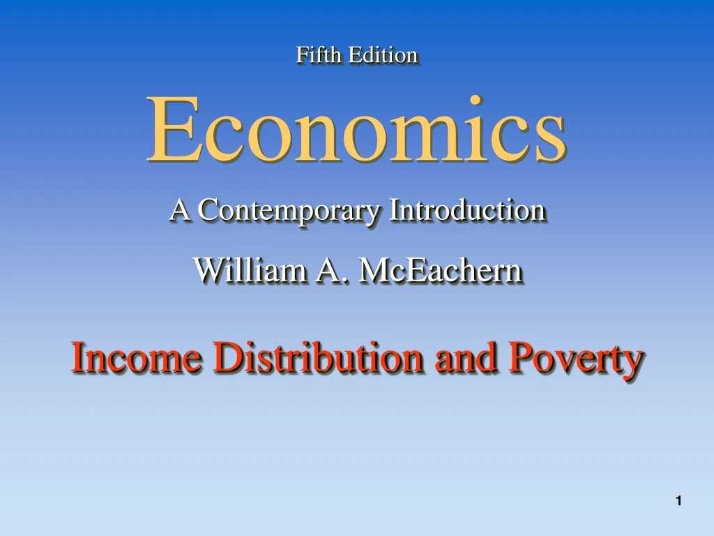 fifth edition economics a contemporary