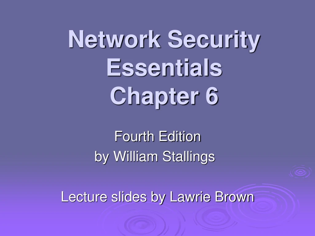 network security essentials chapter 6