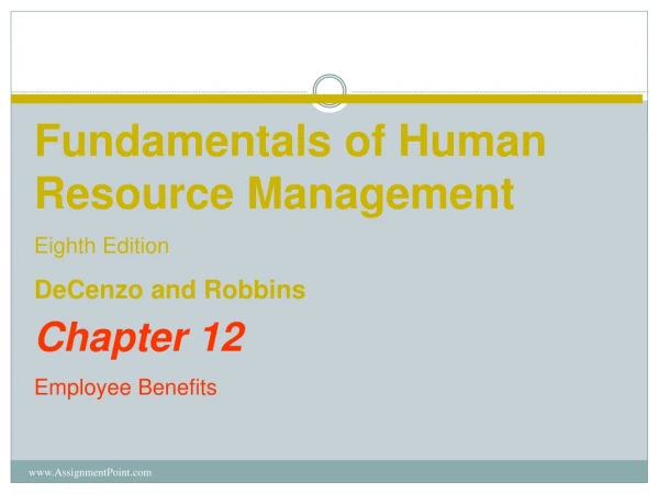 Chapter 12 Employee Benefits
