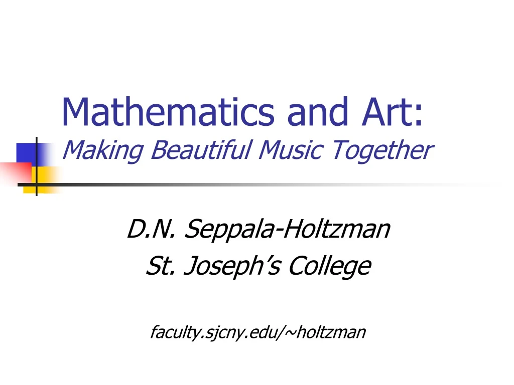 mathematics and art making beautiful music together