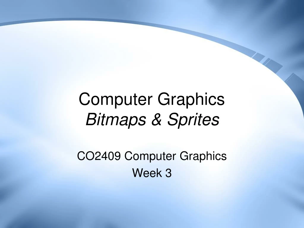 computer graphics bitmaps sprites