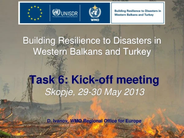 Building Resilience to Disasters in Western Balkans and Turkey