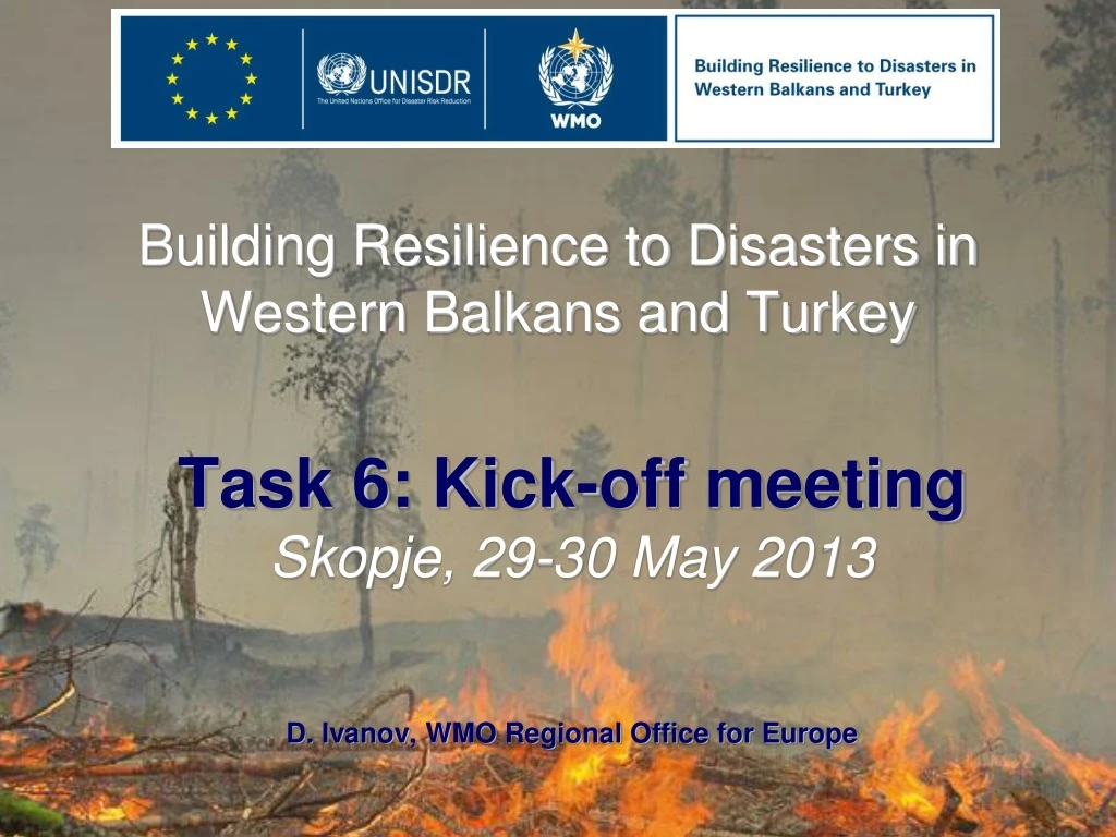 building resilience to disasters in western balkans and turkey