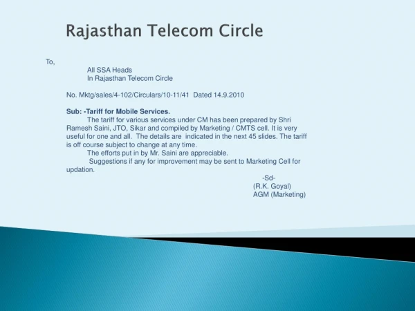 Rajasthan Telecom Circle