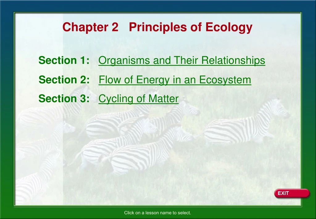 chapter 2 principles of ecology