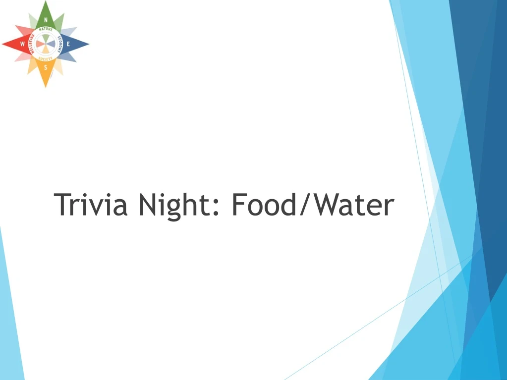 trivia night food water