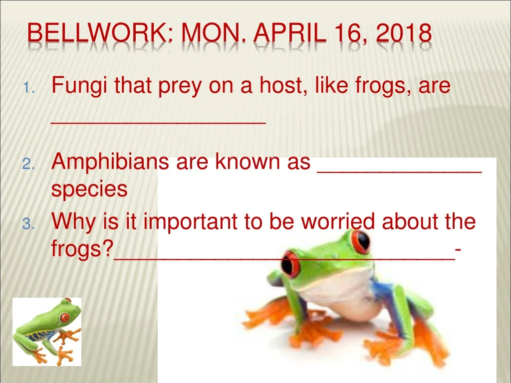 bellwork mon april 16 2018