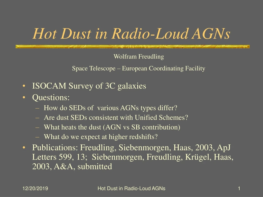 hot dust in radio loud agns