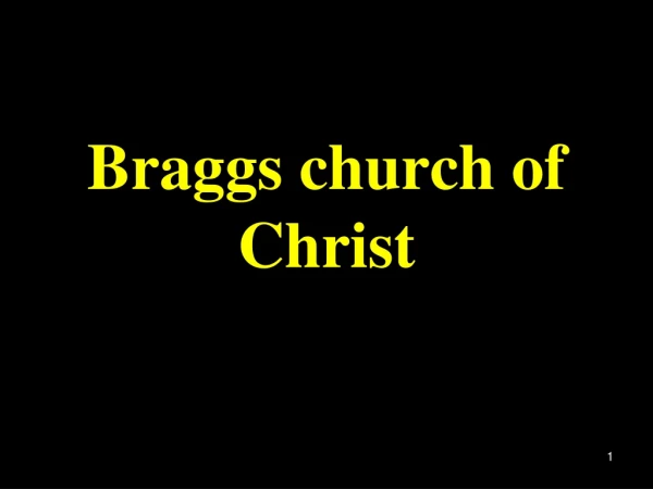 Braggs church of Christ