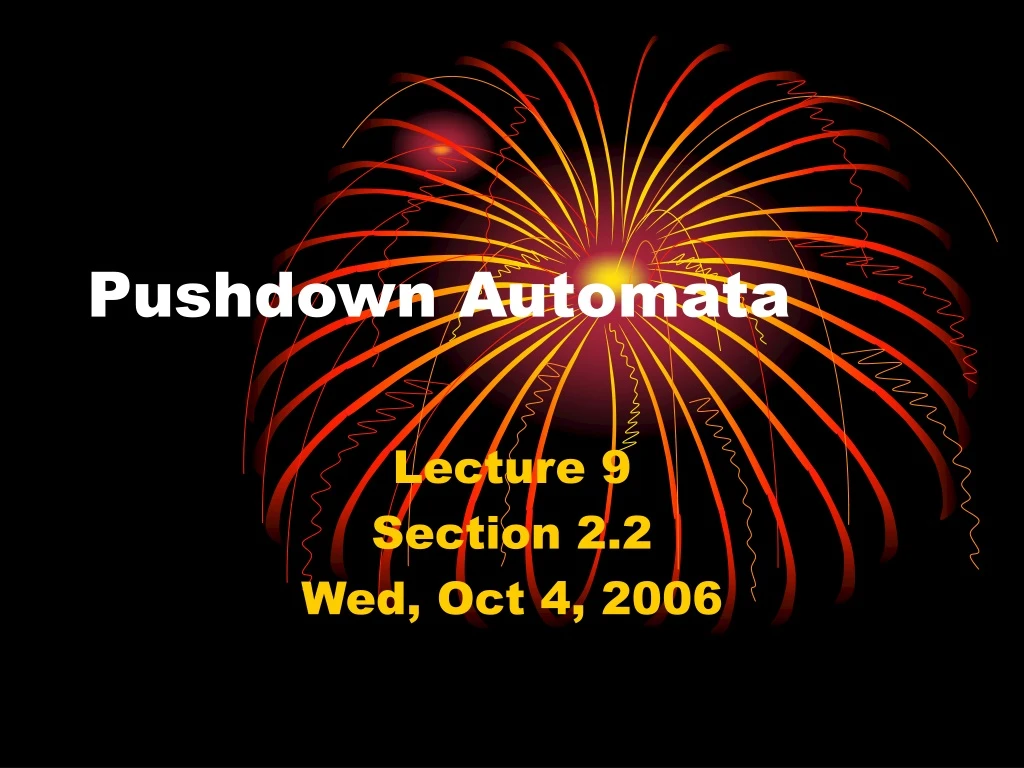 pushdown automata