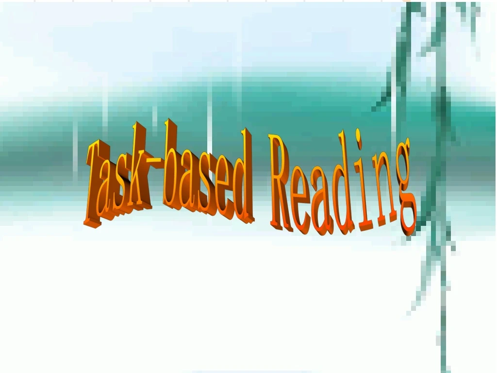 task based reading