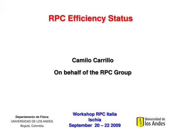 RPC Efficiency Status