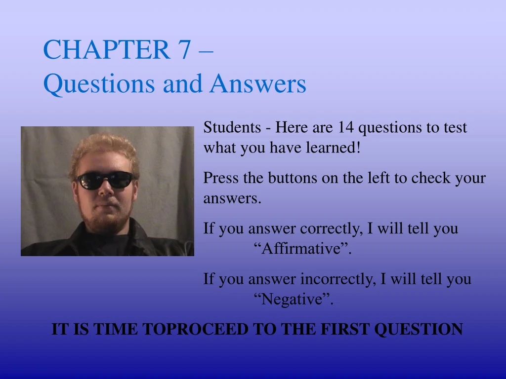 chapter 7 questions and answers