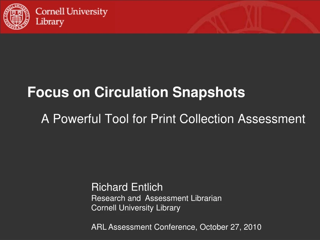 focus on circulation snapshots