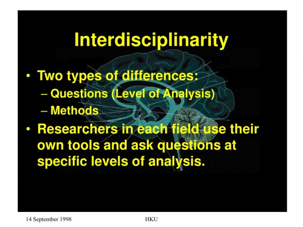 Interdisciplinarity