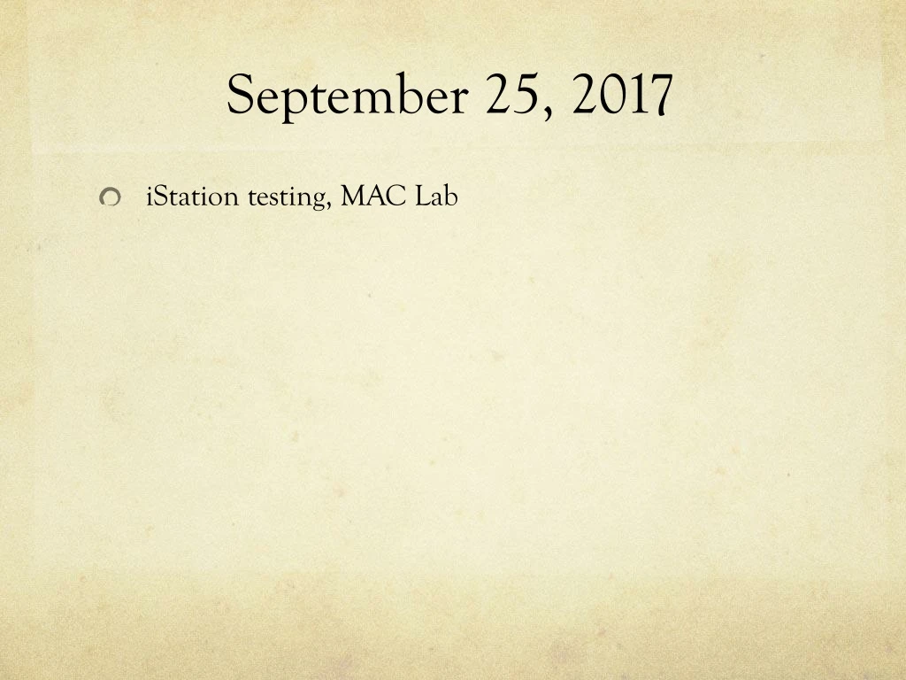 september 25 2017