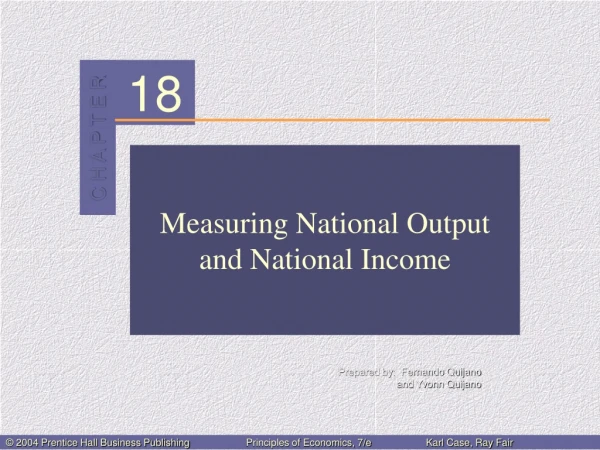 Measuring National Output and National Income