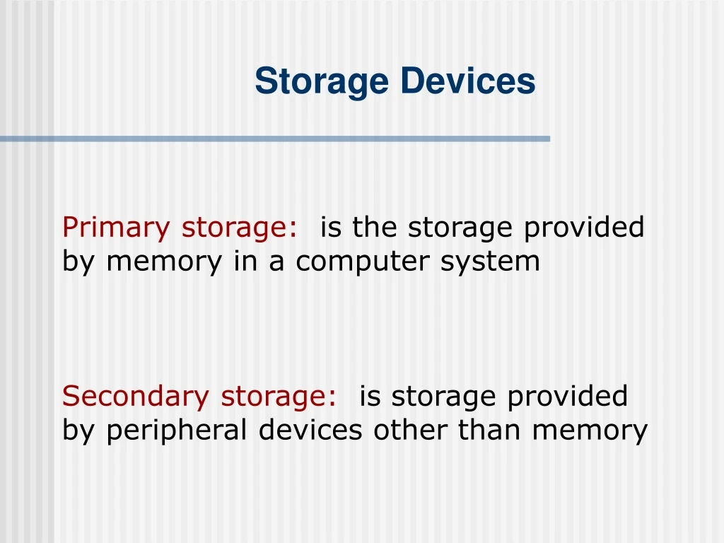 storage devices