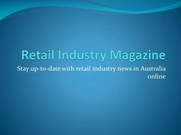 Retail Industry Magazine
