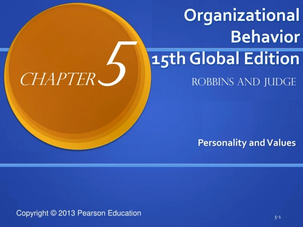 Organizational Behavior 15th Global Edition