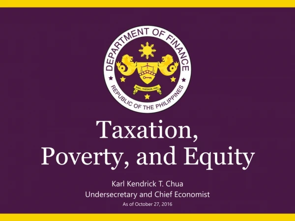 Taxation,  Poverty, and Equity