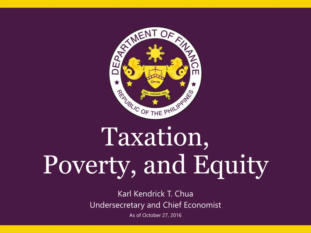 taxation poverty and equity