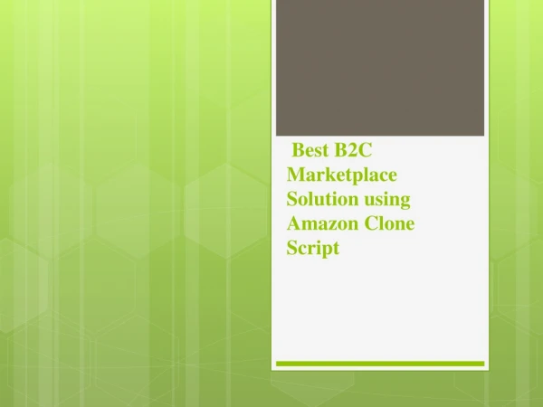 best b2c marketplace solution using amazon clone script