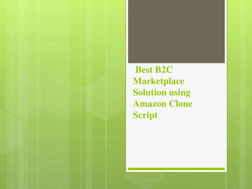 best b2c marketplace solution using amazon clone script
